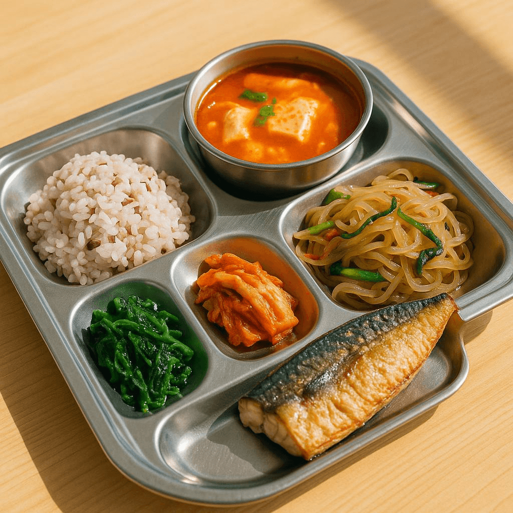 영양사 구성 급식 트레이